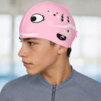 Kids Swimming Silicone Cap Fish Essentials — Pink