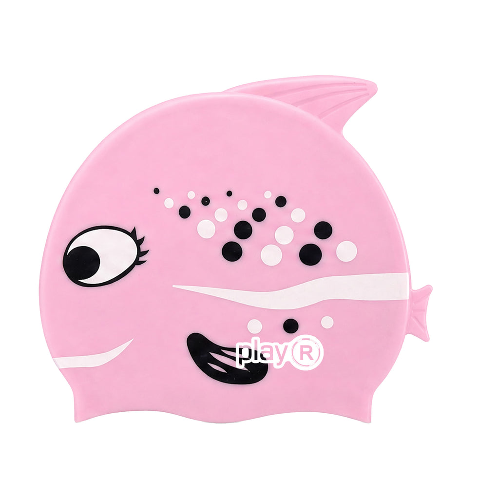 Kids Swimming Silicone Cap Fish Essentials — Pink