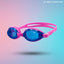 Adult Swimming Silicone PolyCarbonate Goggles Essentials UV Protection Anti Fog — Pink Blue
