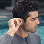 Adult Swimming Ear Plugs And Nose Clip Set Silicone — Grey