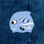 Kids Swimming Silicone Cap Fish Essentials — Blue