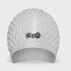 Adult Swimming Silicone Cap Professional — Silver