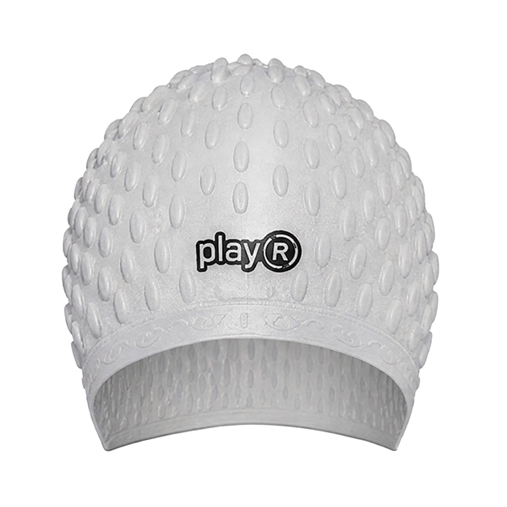Adult Swimming Silicone Cap Professional — Silver