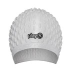 Adult Swimming Silicone Cap Professional — Silver