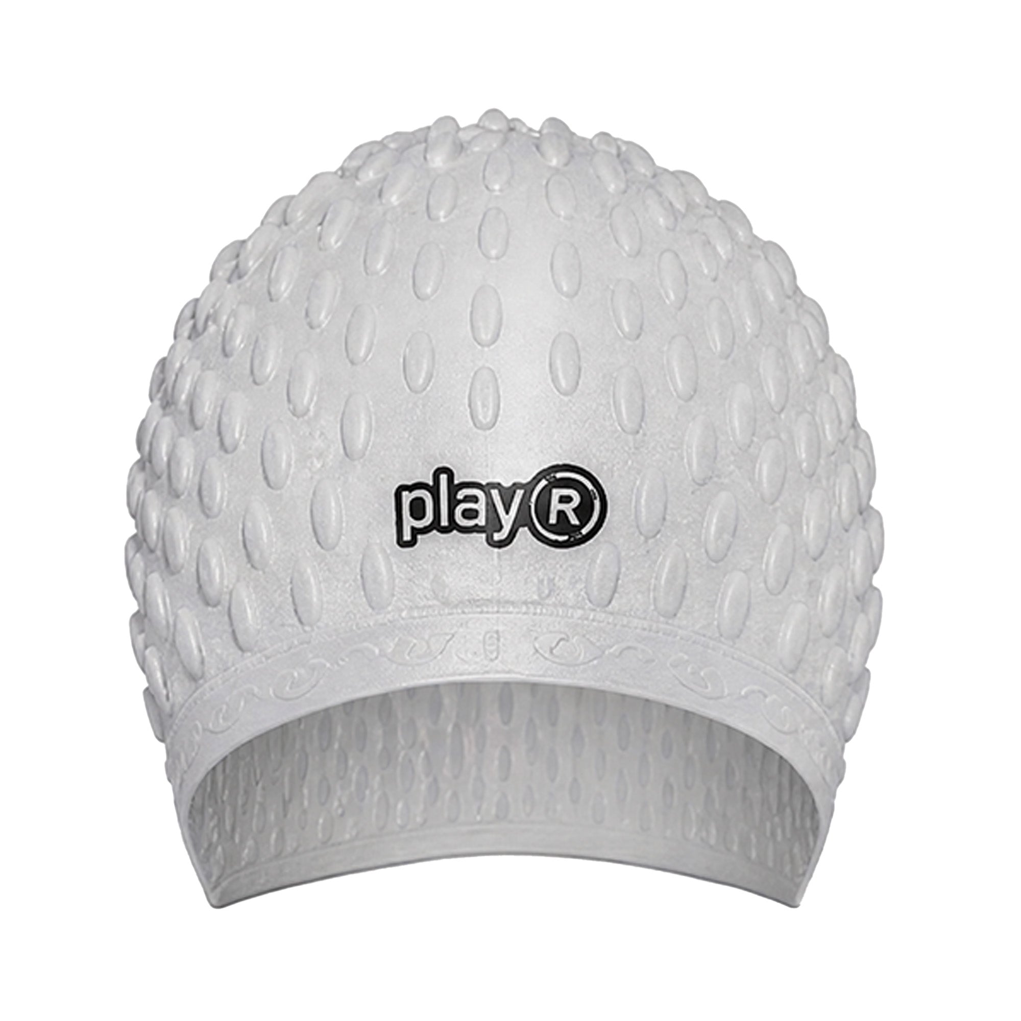Adult Swimming Silicone Cap Professional — Silver