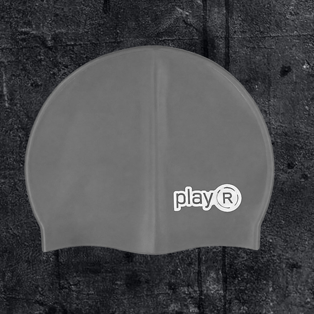 Adult Swimming Silicone Cap Performance — Silver