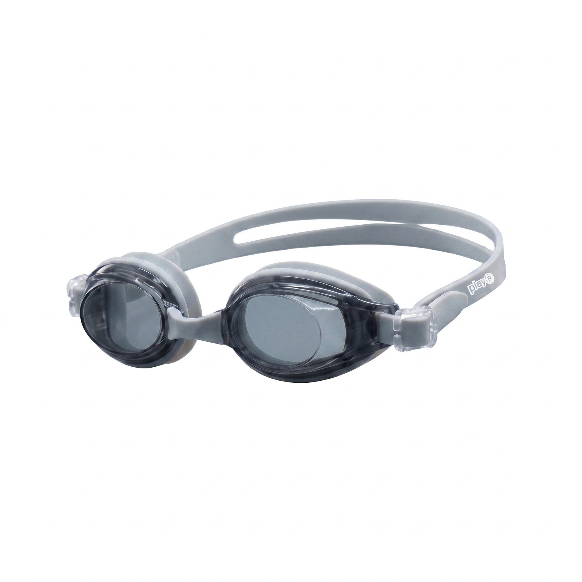 Adult Swimming Silicone PolyCarbonate Goggles Essentials UV Protection Anti Fog — Silver Grey Main image