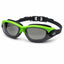 Adult Swimming Silicone PolyCarbonate Electroplated Goggles Performance UV Protection Anti Fog — Neon Green Grey