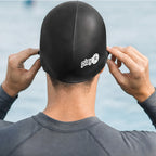 Adult Swimming Silicone Cap Performance — Black