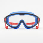 Kids Swimming Silicone PolyCarbonate Goggles Mask Essentials UV Protection Anti Fog — Pink Blue