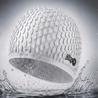 Adult Swimming Silicone Cap Professional — Silver