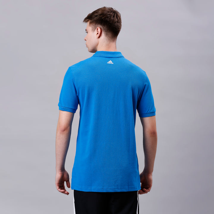 Adidas Men Adult Lifestyle Aess Regular fit Polo Neck Tshirt Poly Cotton for All Season