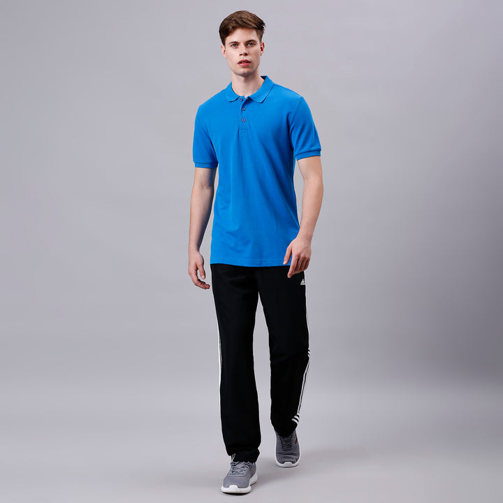 Adidas Men Adult Lifestyle Aess Regular fit Polo Neck Tshirt Poly Cotton for All Season