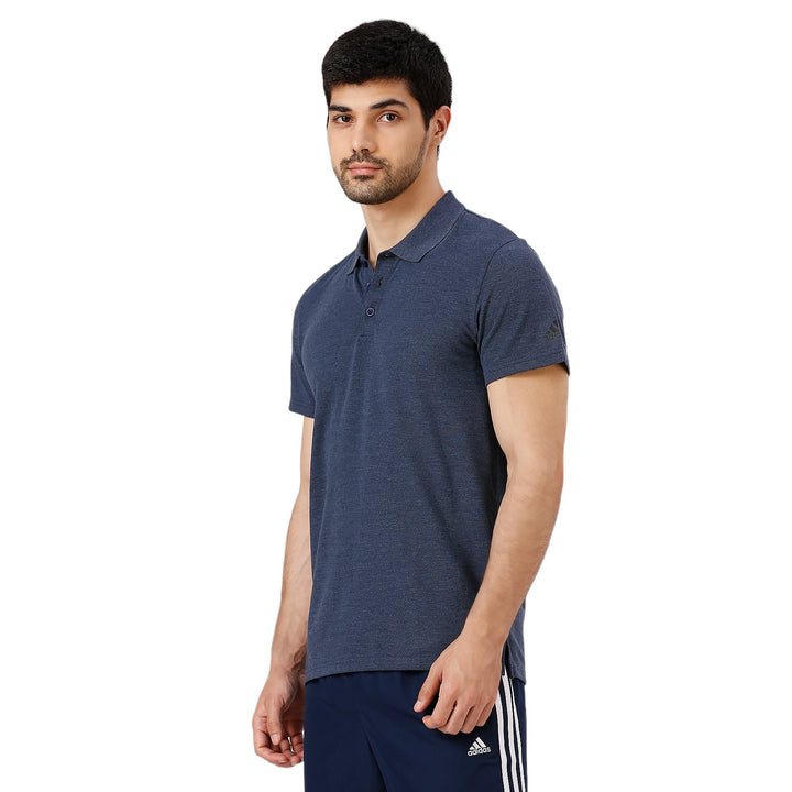 Adidas Men Adult Lifestyle Poly Cotton Tshirt Round Neck Regular Fit  for All Season