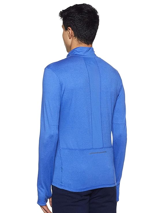 Run Essentials Quarter Zip Blue Sweatshirt Men