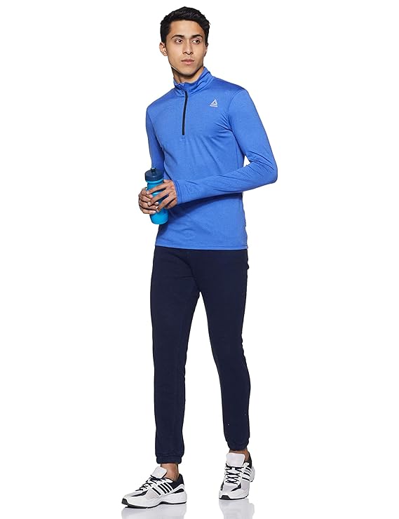 Run Essentials Quarter Zip Blue Sweatshirt Men