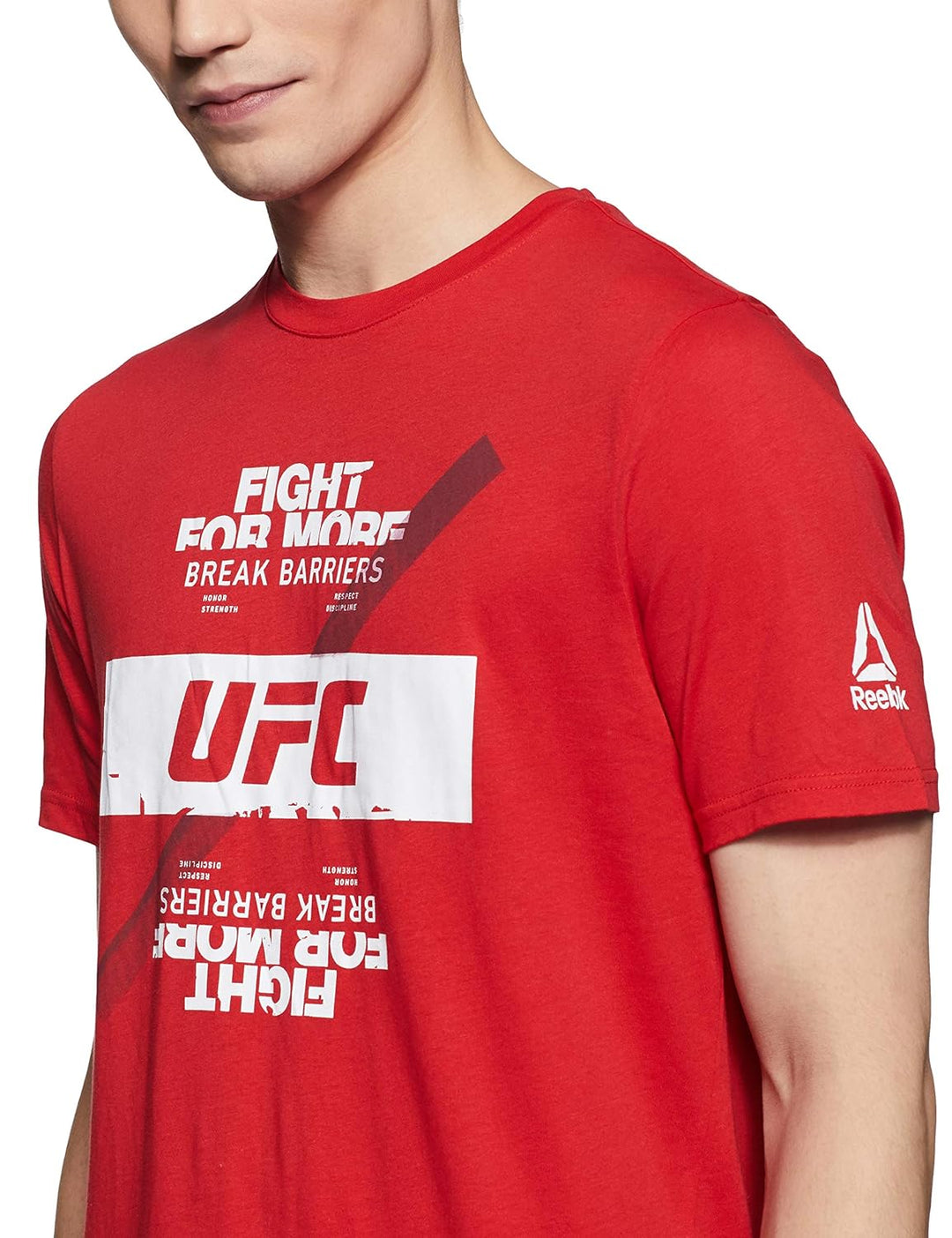 Reebok Men Adult Lifestyle UFC Fight For Yours Fan Tee Regular fit Cotton T-Shirt for All Season