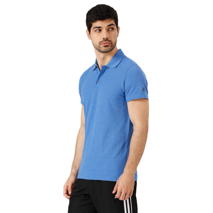 Adidas Men Adult Lifestyle Ess Base Regular fit Polo Neck Tshirt Poly Cotton for All Season