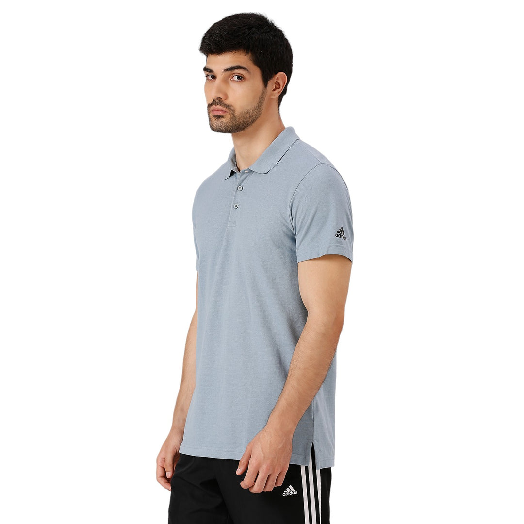 Adidas Men Adult Lifestyle Ess Base Regular fit Polo Neck Tshirt Poly Cotton for All Season