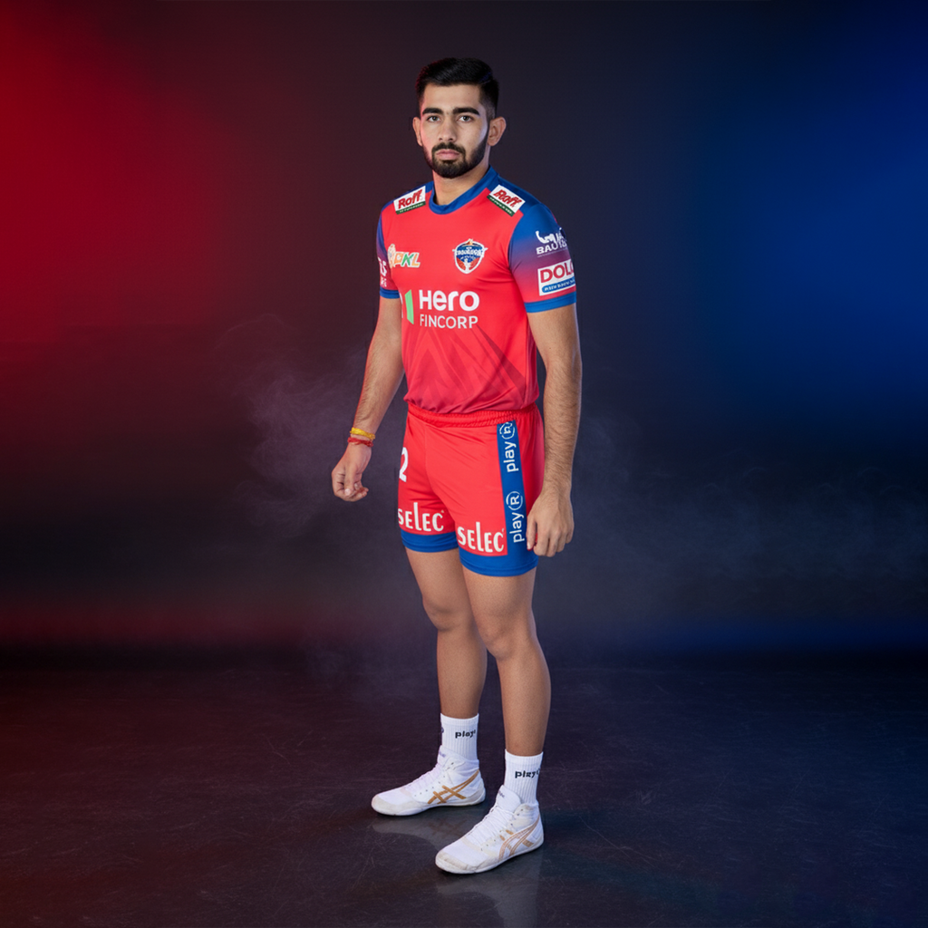 UP Yoddhas Match Jersey Primary PKL 2025 Adult Plain Half Sleeve