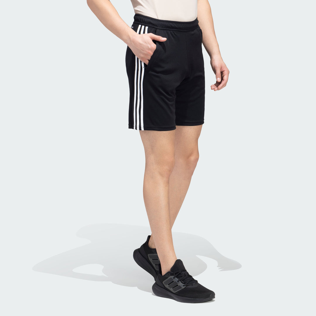 Adidas Men Adult Training Train Essentials Piqué 3-Stripes Training Shorts Regular Fit Polyester All Season