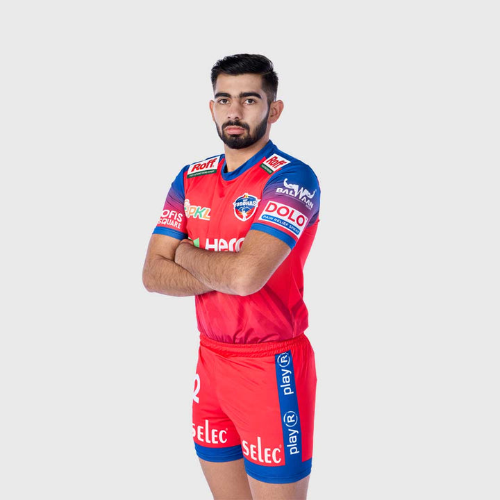 UP Yoddhas Match Jersey Primary PKL 2025 Adult Plain Half Sleeve