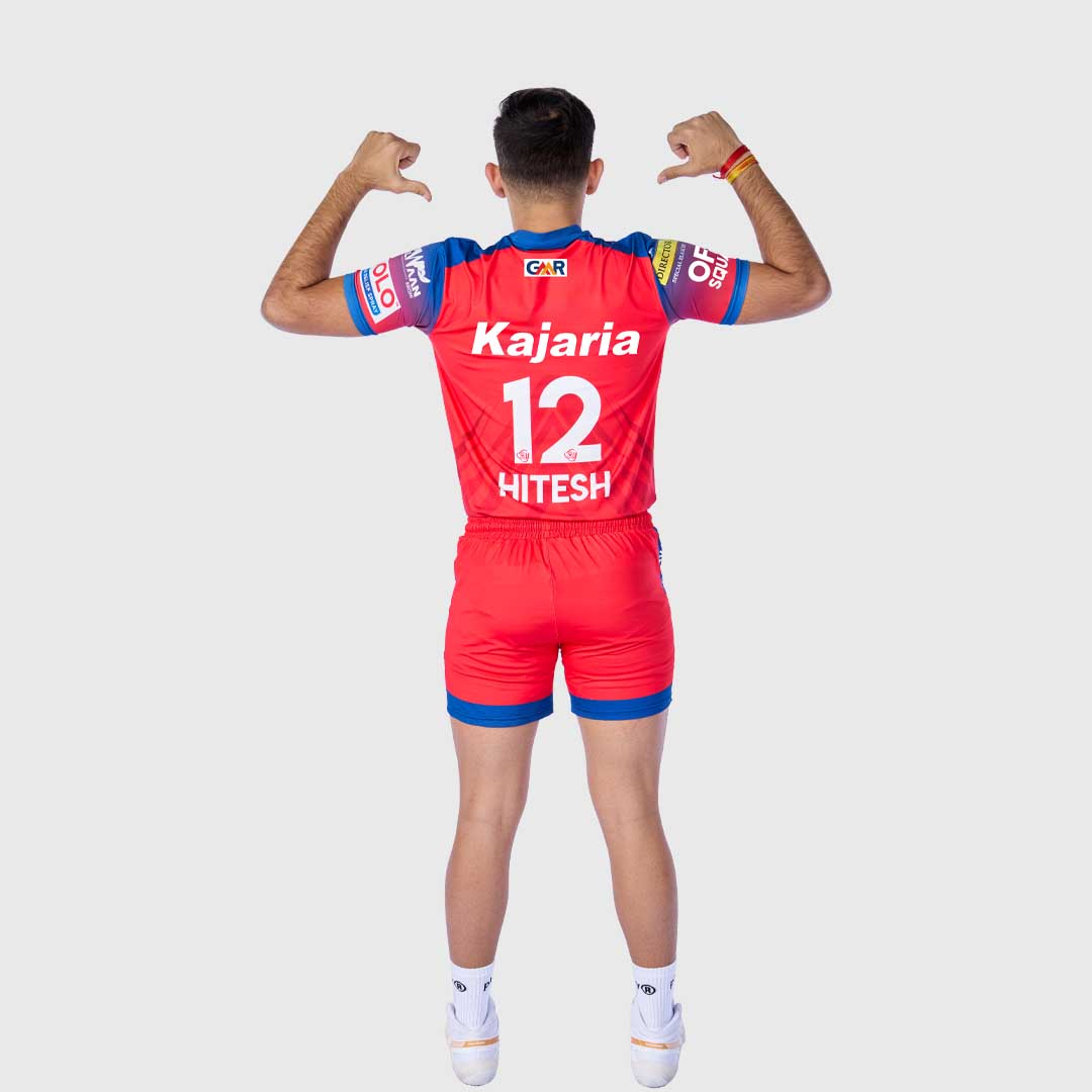 UP Yoddhas Match Jersey Primary PKL 2025 Adult Plain Half Sleeve