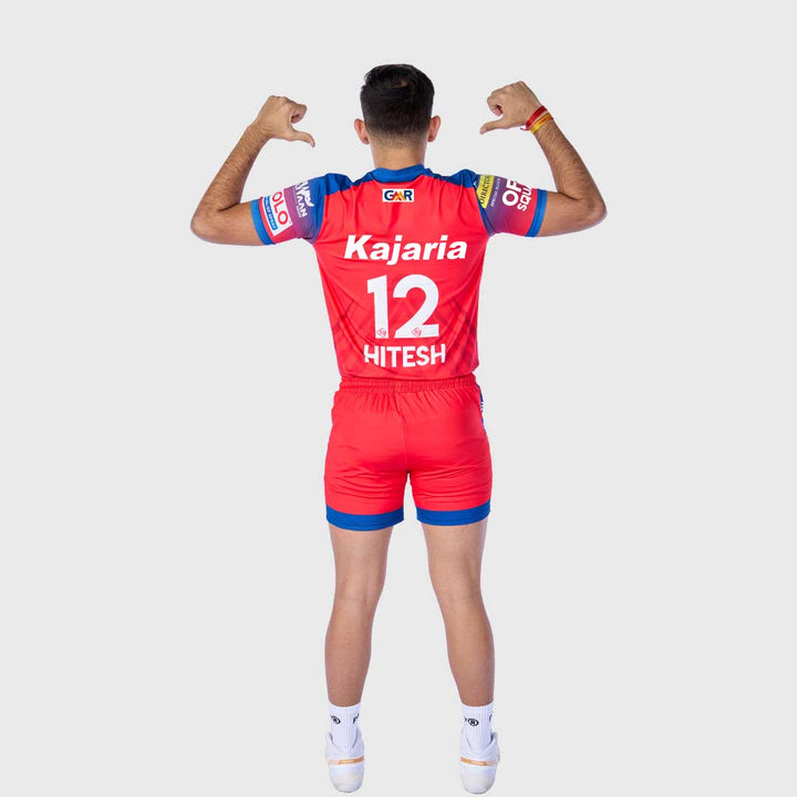 UP Yoddhas Match Jersey Primary PKL 2025 Adult Plain Half Sleeve