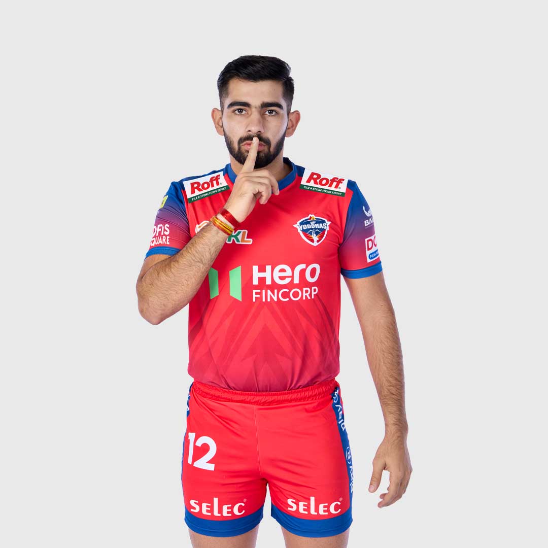 UP Yoddhas Match Jersey Primary PKL 2025 Adult Plain Half Sleeve