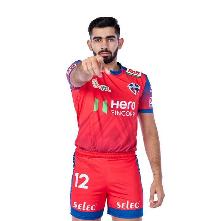 UP Yoddhas Match Jersey Primary PKL 2025 Adult Plain Half Sleeve