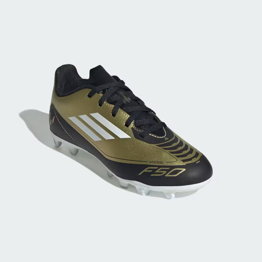 Adidas X Messi Unisex Kids Football Messi F50 Club Flexible Ground Boots Kids for Football Synthetic Football Shoes For All Season