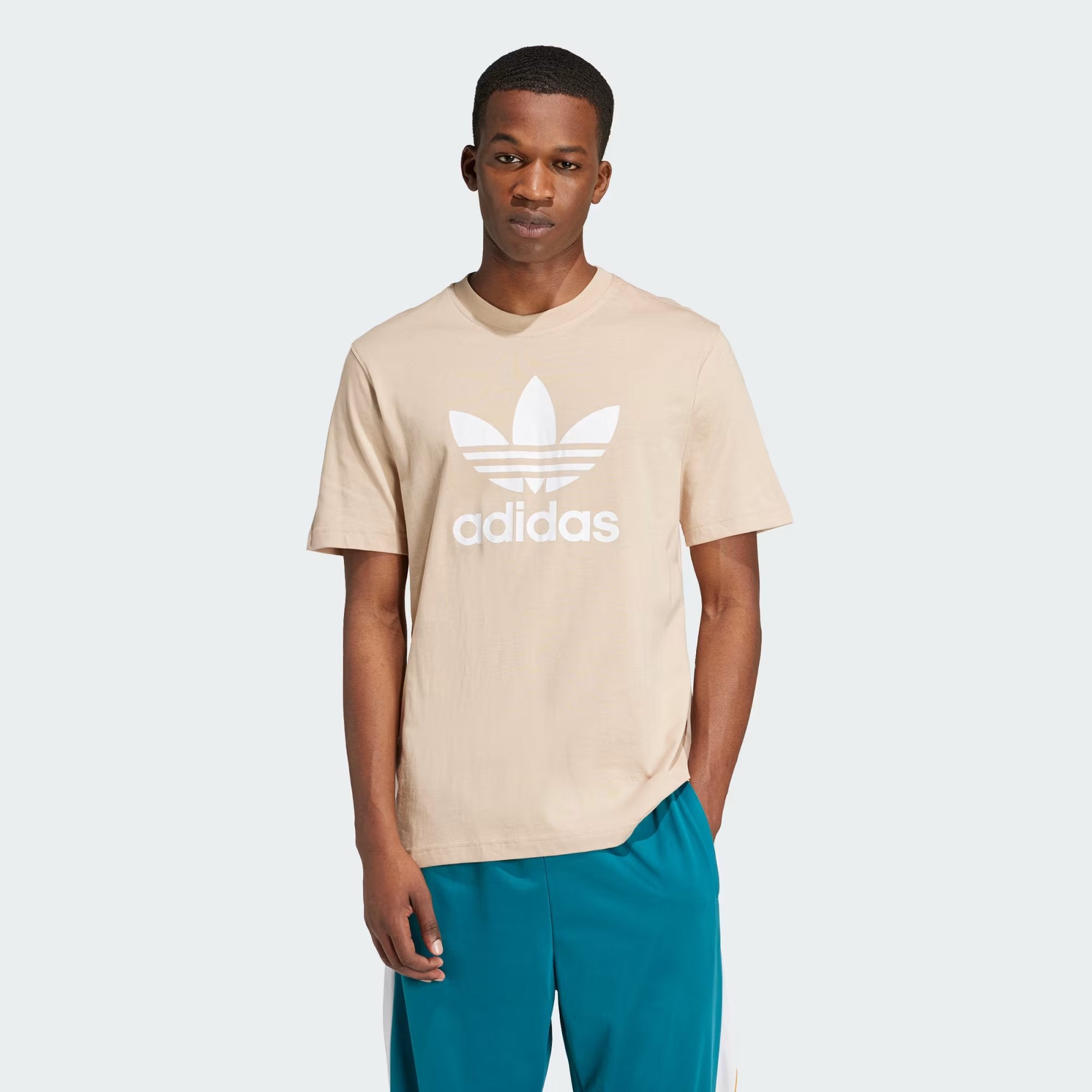 Adidas trefoil men's t shirt online