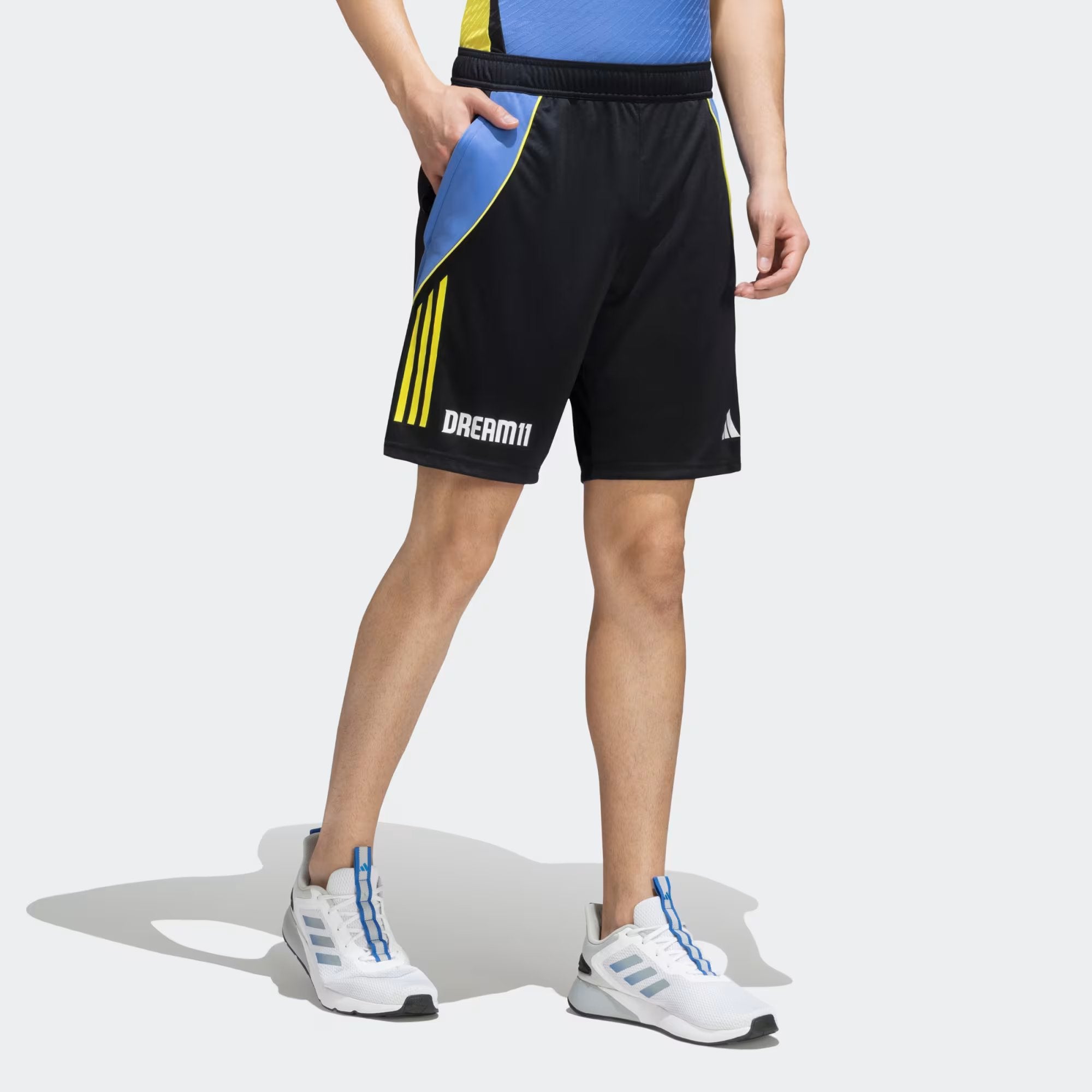 Adidas X Team India Men Adult Cricket Training Short Regular Fit Polye playR