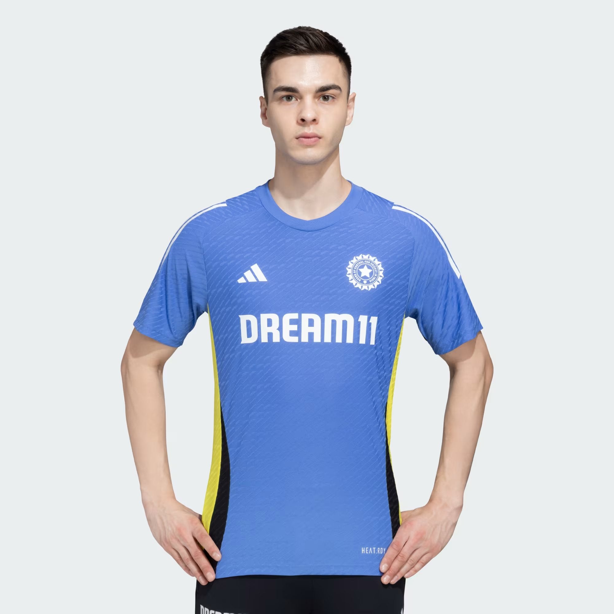 Adidas X Team India Men Adult Cricket India Cricket Training Jersey Round Neck Regular Fit Polyester Tshirt For All Season Main image