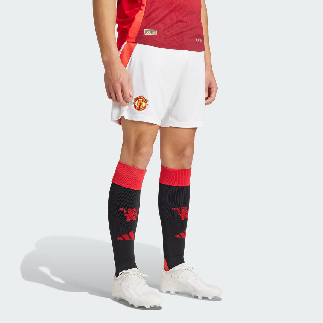 Adidas x Manchester United Men Adult FootBall 24/25 Home Shorts Regular fit Shorts Polyester for All Season