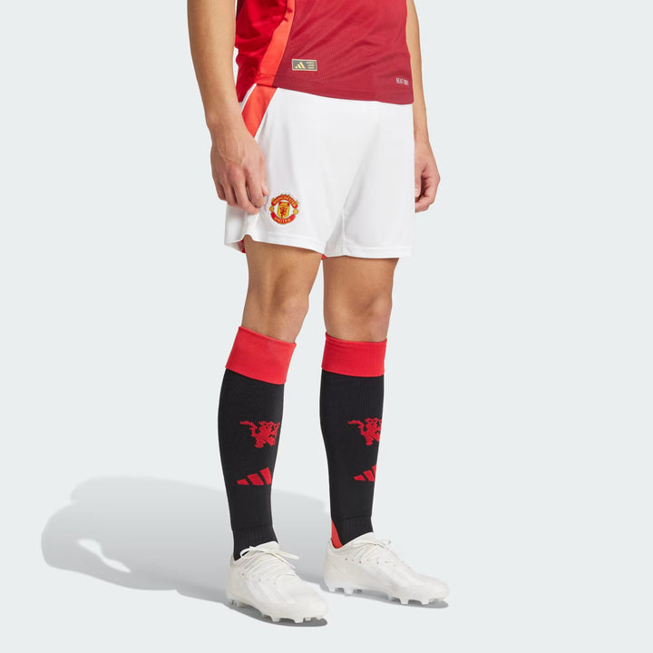 Adidas x Manchester United Men Adult FootBall 24/25 Home Shorts Regular fit Shorts Polyester for All Season