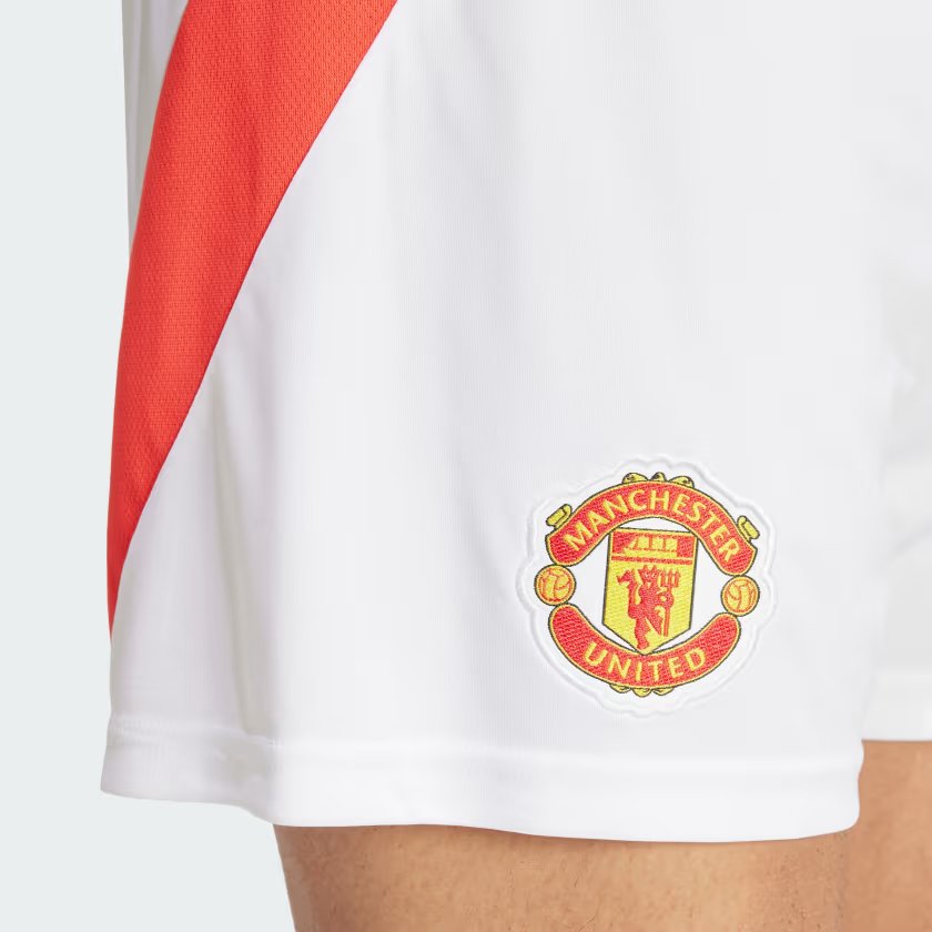 Adidas x Manchester United Men Adult FootBall 24/25 Home Shorts Regular fit Shorts Polyester for All Season