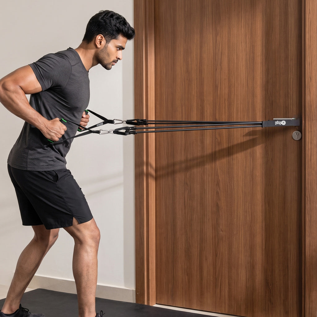 playR Door Anchor for Heavy Resistance Bands, Black Foam