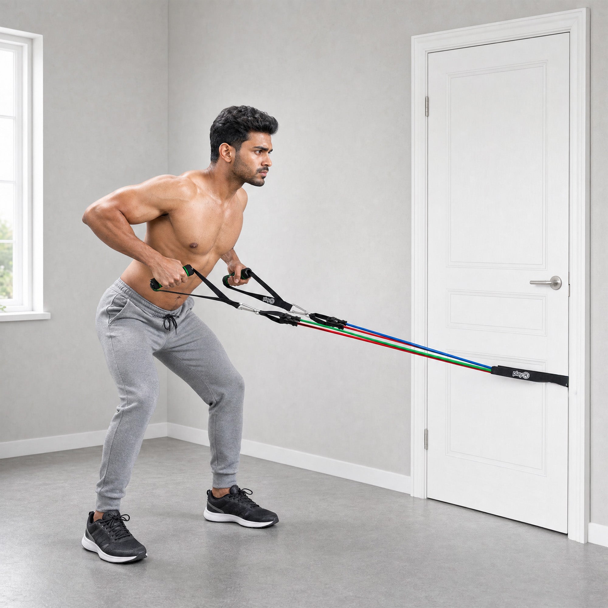 playR 11-Piece Resistance Band Set with Handles & Door Anchor Secondary image