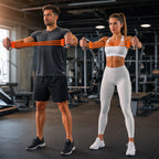 playR Chest Upper Body Resistance Band, 3 Detachable Tubes 10-30 Kgs Orange