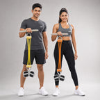 playR Pedal Tummy Trimmer Resistance Band Set of 2, 3 Detachable Tubes 10-30 Kgs Each
