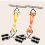 playR Pedal Tummy Trimmer Resistance Band Set of 2, 3 Detachable Tubes 10-30 Kgs Each