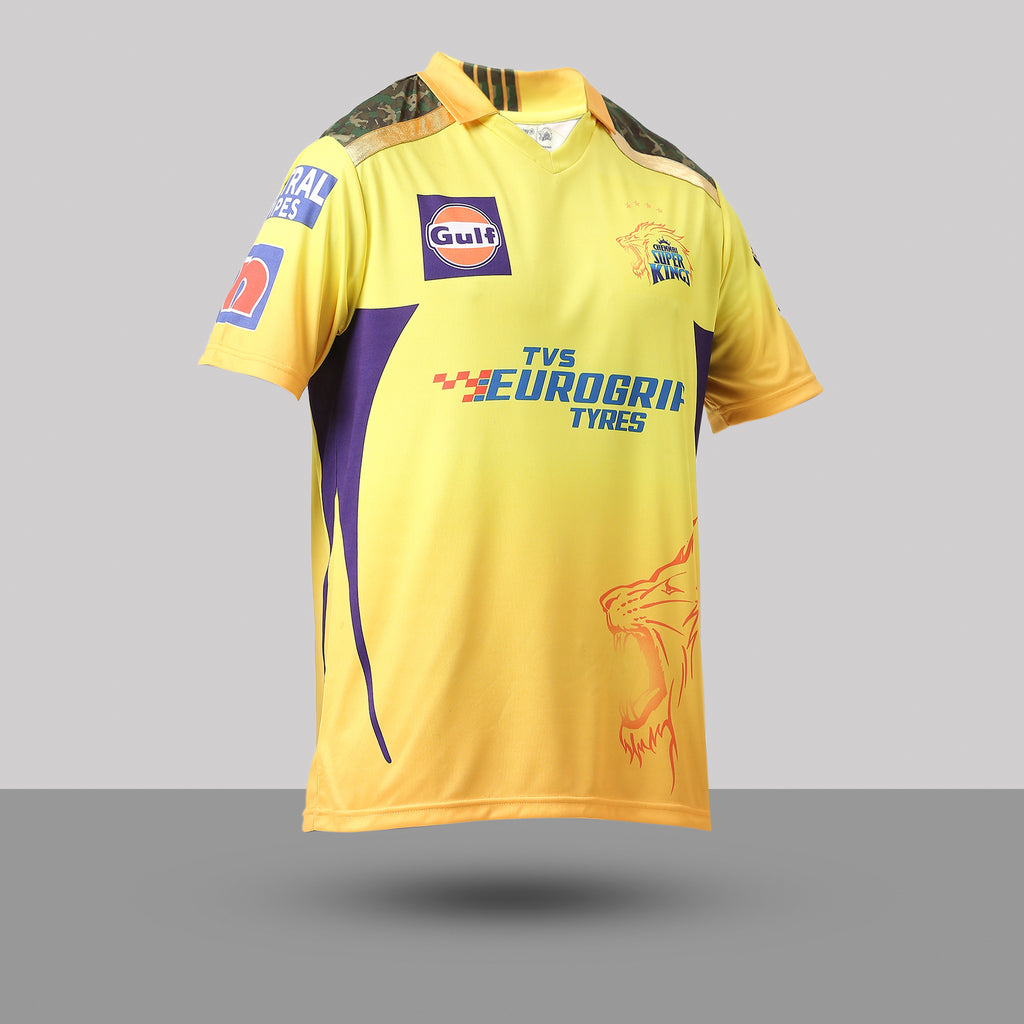 CSK Match Jersey 2023 - Dhoni 7 - Kids