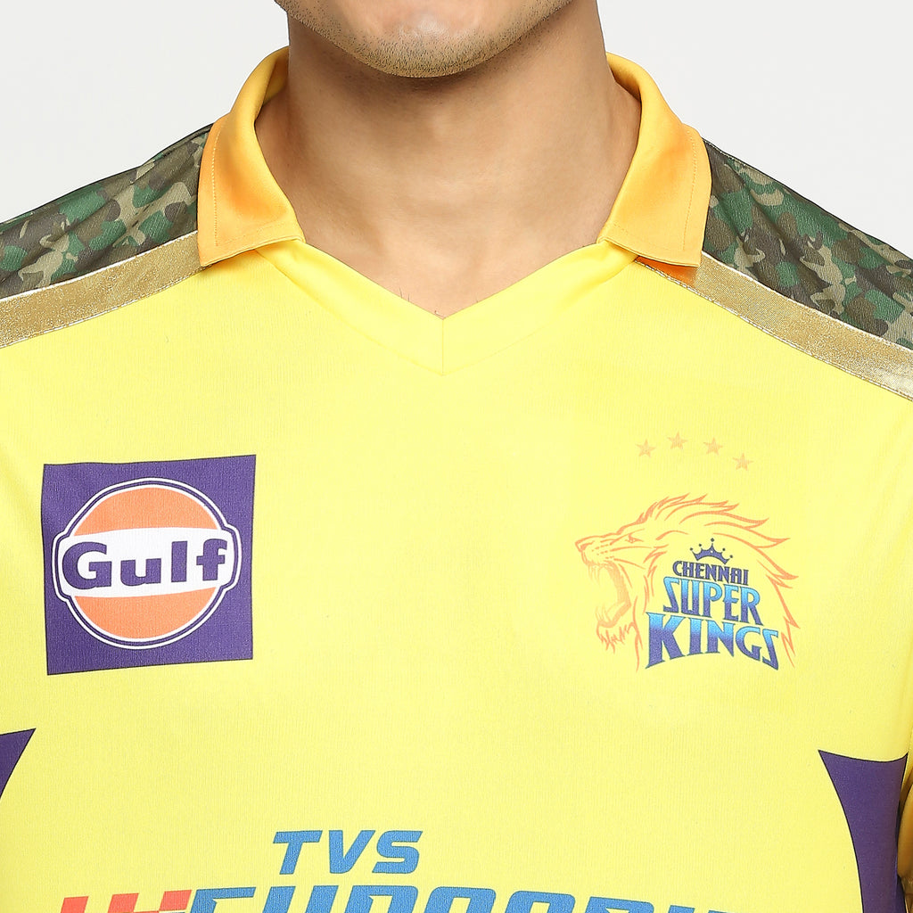 CSK Match Jersey 2023 - Dhoni 7