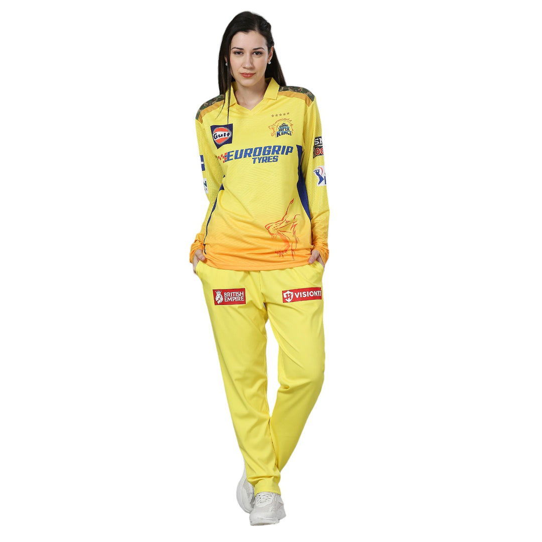 CSK Official Match Jersey 2024 - Dhoni 7 (Full Sleeve)