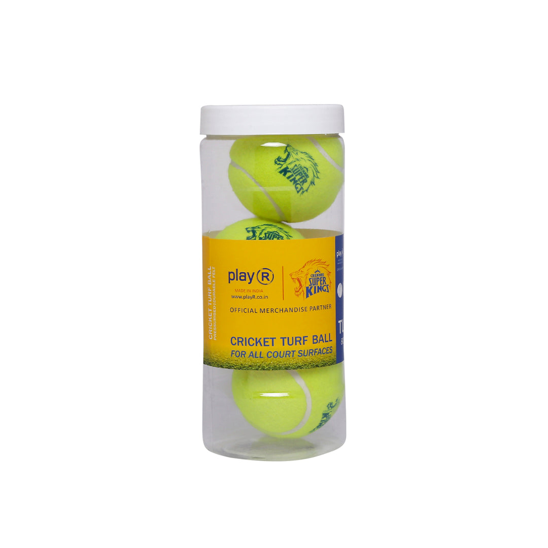 CSK Tennis Ball - Yellow (80 Gms) (Pack of 3)