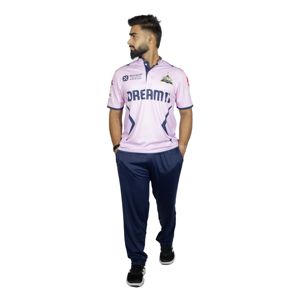 Gujarat Titans Lavender Replica Jersey Ipl 2025 Adult Half Sleeve