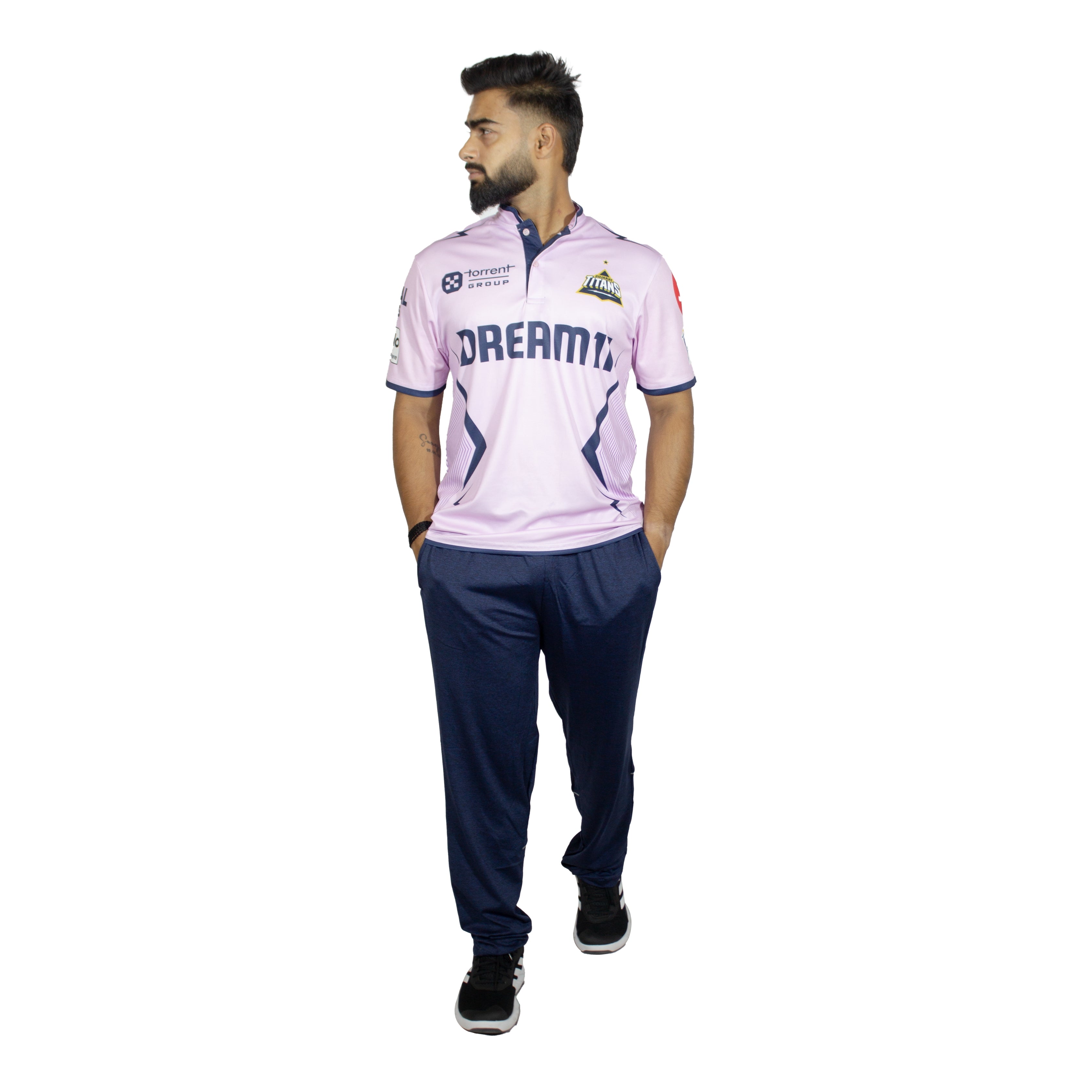 Gujarat Titans Lavender Replica Jersey Ipl 2025 Adult Half Sleeve