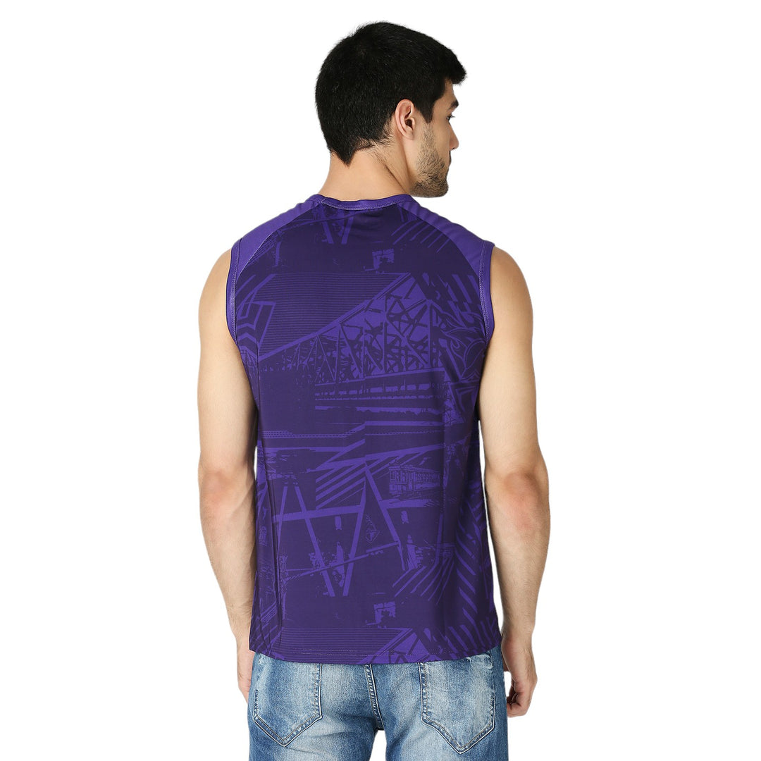 playR x Kolkata Knight Riders Men Cricket Training Singlet Polyester Round Neck