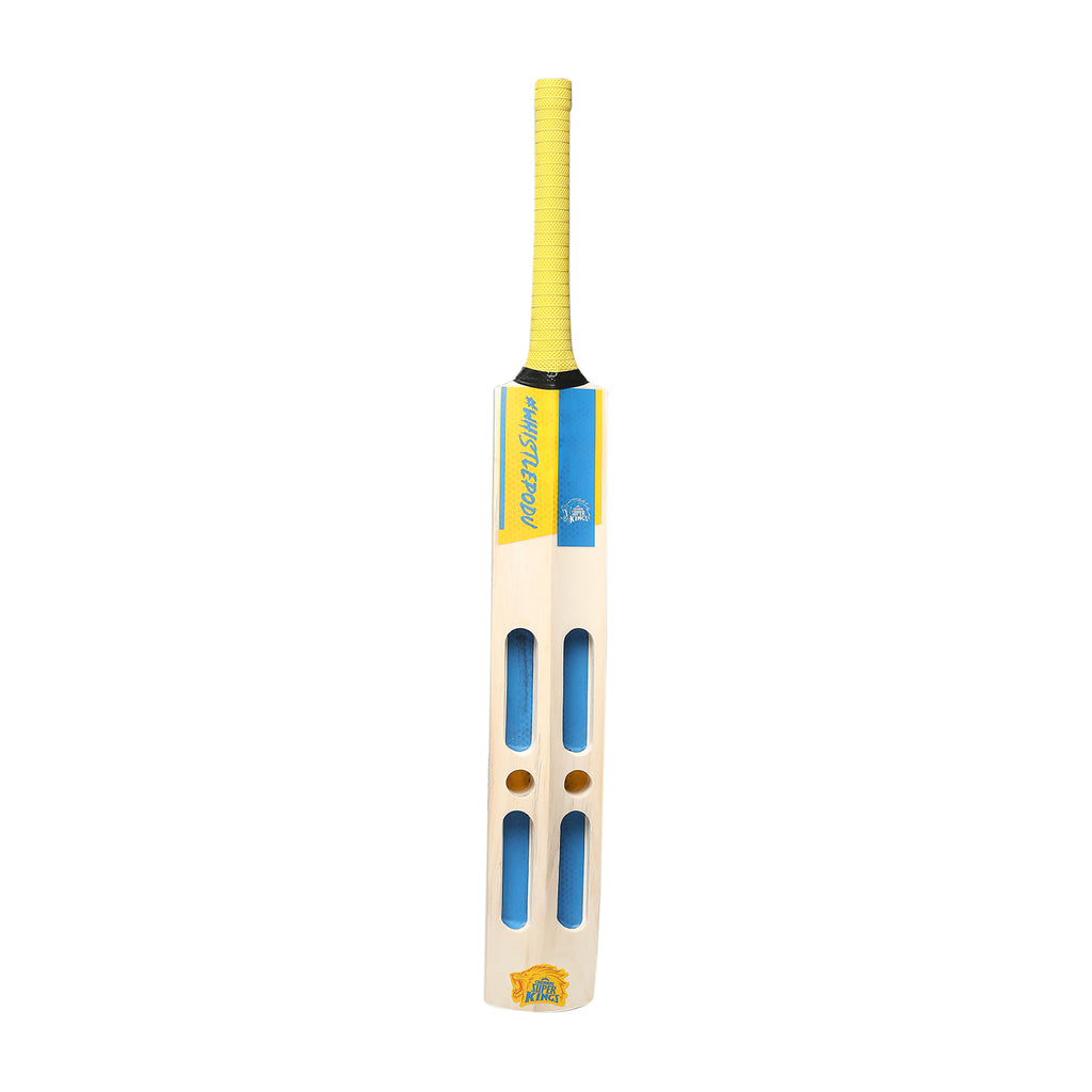 CSK Whistle Podu - Cut Frame Kashmir Willow Tennis Bat
